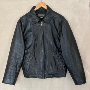 Banana Republic Leather Bomber Jacket | Womens Med